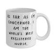 thumbnail image 2 of Best Registered nurse Gifts, As Far as I'm Concerned, I Am the Wld's Best, Reusable Christmas 15oz Mug Gifts F Men Women, 2 of 2