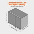 thumbnail image 6 of VEVOR Min 15"W Opening Blind Corner Pull Out Organizer, 2 Tier 4 Shelf Kitchen Cabinet Organizer, Chrome Carbon Steel Storage Basket, Slide Out Storage Organizer, Left & Right Open Compatible, 6 of 9