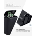 thumbnail image 5 of 1.3 Gallon Trash Can with Lid, 5L Fingerprint Proof Stainless Steel Kitchen Trash Can with Removable Inner Bucket and Lid Soft Close, Pedal Rubbish Binfor Home, Kitchen, Office（Black）, 5 of 7