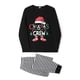 thumbnail image 5 of Conjunto de pijamas navideños familiares a juego con estampado de letras y gorros. Pijamas de vacaciones para papá, mamá y niños., 5 of 9