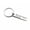 Type 1, variant on Rectangular Engraved Keychain, Stainless Steel Drive Safe Message Plate With Split Loop, Daily Carry Memento For