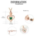 thumbnail image 2 of Heart in Heart Cremation Jewelry for Ashes Urn Necklace for Ashes of Loved One Pendent for Ashes and Chain, 2 of 8