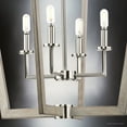 thumbnail image 5 of Luxury Modern Chandelier, Brushed Nickel, UHP4568, 5 of 5