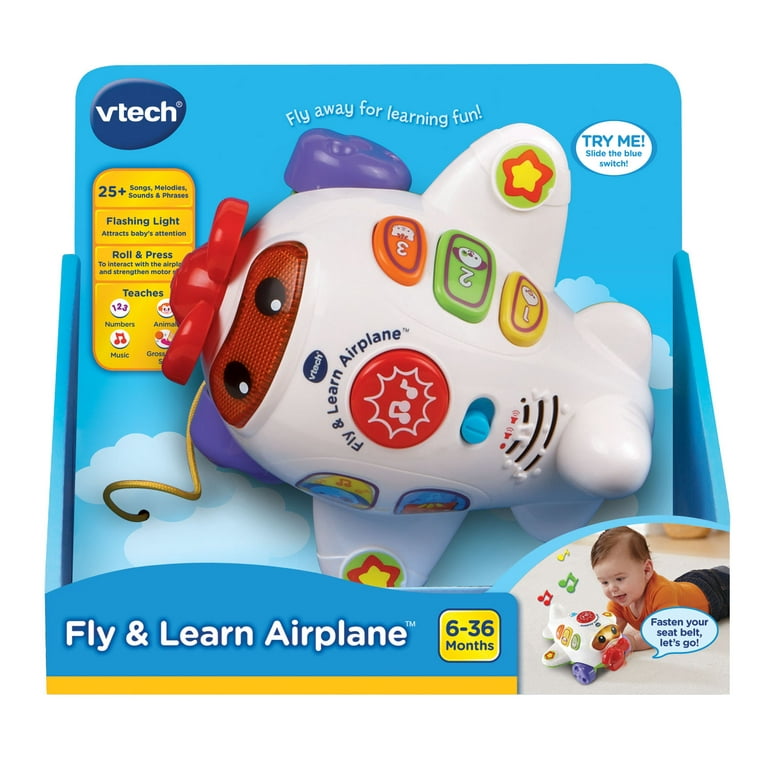 VTech Fly and Learn Airplane With Learning Phrases and Sing-Along Songs 