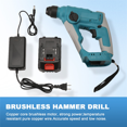 thumbnail image 4 of Brushless Hammer Drill, SDS-Plus Cordless Drill for Concrete Masonry,Stones, Household Lithium US Plug, 4 of 4