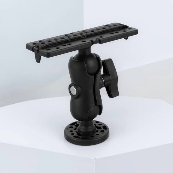 OUNONA Black Adjustable Fish Finder Mount Holder for Kayak and Boat with Easy Quick Install Feature