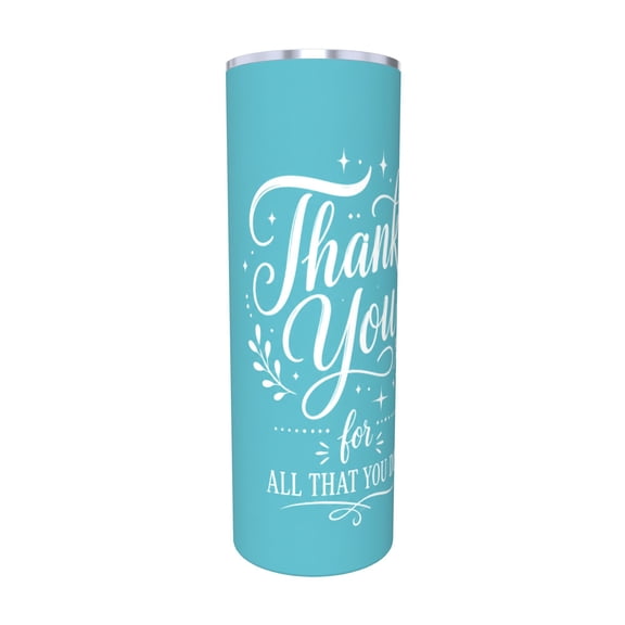 Thank You Appreciation Gift 20oz Insulated Tumbler with Handle and Straw Travel Coffee Cup Car Cup for Women with Straw