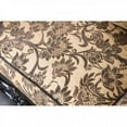 thumbnail image 6 of Traditional Tan/Dark Brown Leatherette Fabric 1pc Sofa Home Furniture, 6 of 8