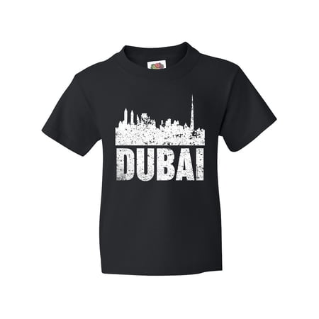 Inktastic Dubai City Skyline with Grunge Youth T-Shirt