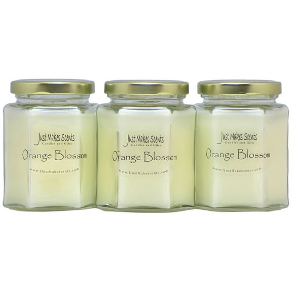 Orange Blossom 3-Pack Candle -Just Makes Scents Candles & Gifts