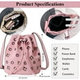 thumbnail image 4 of Women's Bucket Bag, Rivet Purse Mini Leather Hobo Bag Y2K Popular Rivet Crossbody Bag Bucket Handbag, 4 of 7