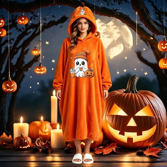 Ruyelune Pink Unisex Cosplay Pajamas Hooded Design, Full Zip Closure, Plush Fleece Fabric, Adults Unisex, Halloween Costume S