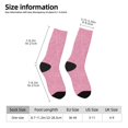 thumbnail image 2 of Balery Glitter Pink Calcetas Largas con Estampado para Hombre y Mujer – Suaves y Transpirables, Talla Única (US 5-11), 2 of 6
