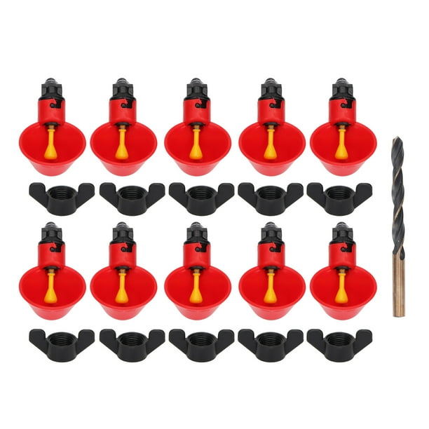 Bebedero automático para pollos, comedero seguro para aves de corral, bebedero para codornices y aves de corral.