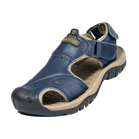 

Men s Outdoor Hiking Sandals Protective Topcap Water Shoes Athlatic Sport Walking Sandals Waterproof Quick Dry for Fisherman Beach