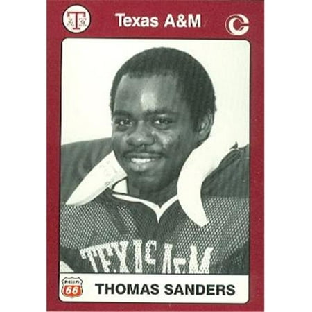 Thomas Sanders Football Card (Texas A&M) 1991 Collegiate Collection