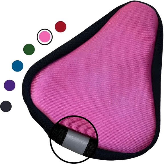 LADYGYM Kids Bike Gel Seat Cushion Cover, 8X5 Inch Child Bike Seat Cover Premium Comfortable Small Bicycle Saddle Pad