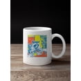 thumbnail image 2 of Cozy Raccoon Café Art Print UN Mug, 2 of 3