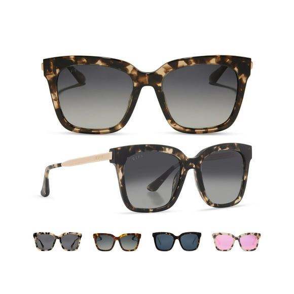 Gafas de Sol DIFF Bella Cuadradas Grandes para Mujeres Polarizadas