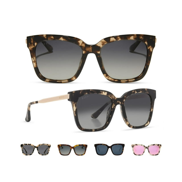 Gafas de Sol DIFF Bella Cuadradas Grandes para Mujeres Polarizadas