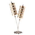 thumbnail image 5 of Lucas McKearn Nettle Luxe 2-Light Metal Table Lamp in Gold Stipes, 5 of 5