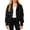 Black, variant on Ticikt Girls Western Style Suede Jacket, Lapel Long Sleeve Fringe Cropped Coat for Kids 5-14Y