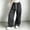 Black, variant on Women Plaid Wide Leg Pants Sevevn Elastic Drawstring Waist Loose Baggy Casual Trousers, Multi‑Plaid Pattern Choices For Street Style And Daily Casual Outfits