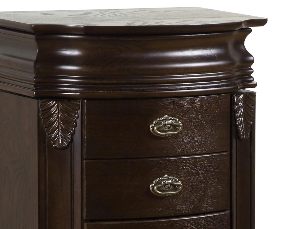 Joelle Jewelry Armoire, Espresso with Black Lining