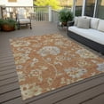 thumbnail image 6 of Addison Rugs Chantille Indoor/Outdoor Transitional Floral Paprika Washable Rectangle Rug, 5' x 7'6", 6 of 6