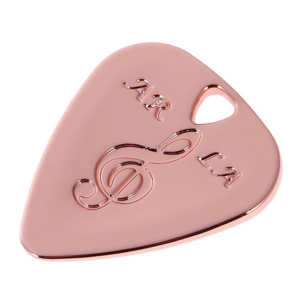 Púas de guitarra de chapa metálica creativas Púas de guitarra de púa 1.4 Oro rosa