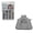 Gray Checkered, variant on 1 Pack Waterproof Checkered Kitchen Apron with Utensil Print Design, Lightweight Protective 1 Pack Cooking Bib for Baking, Grilling, Food Preparation and Household Kitchen Tasks, Gray Checkered