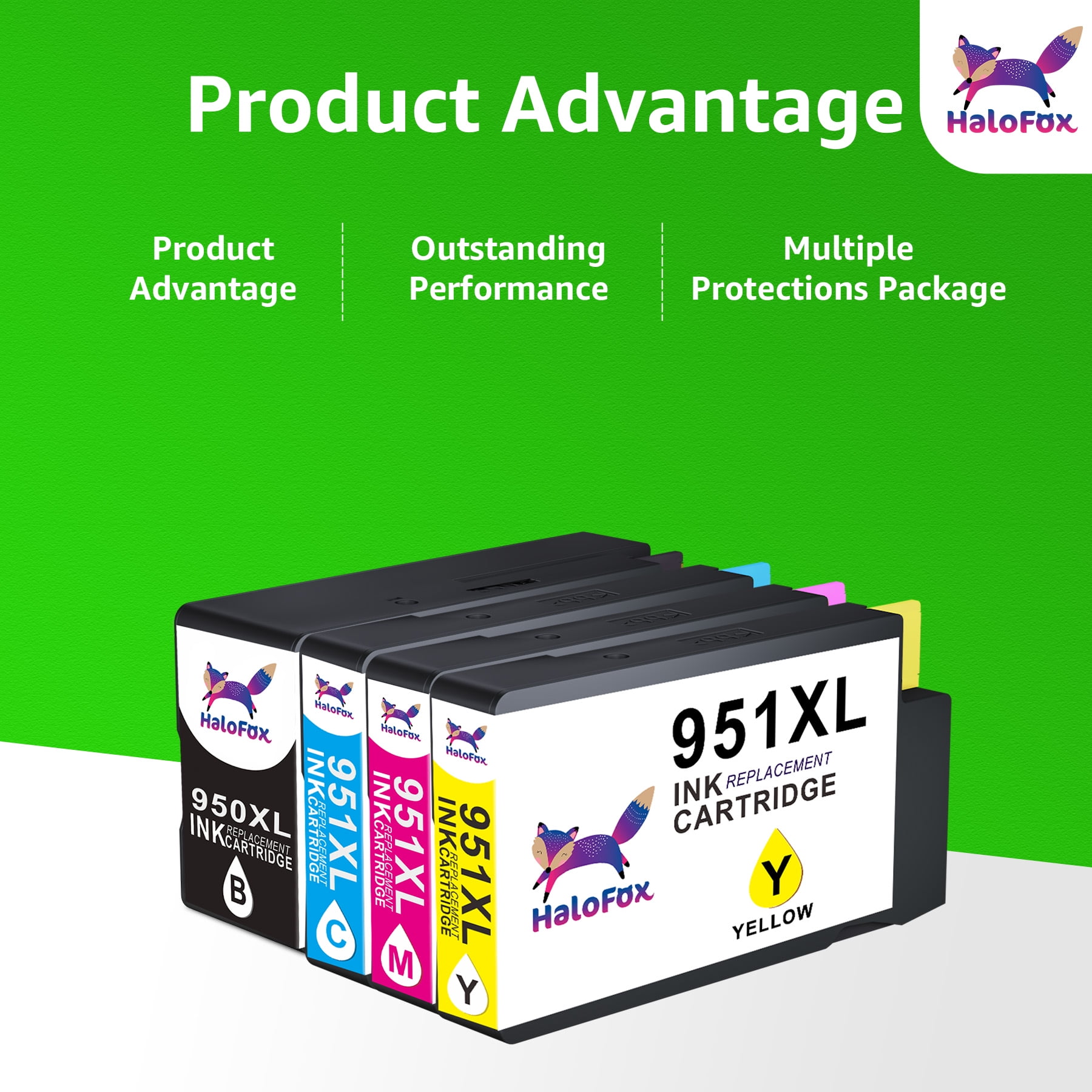 950XL and 951XL Ink Cartridges Compatible for 950 and 951 Ink Cartridges OfficeJet Pro 8600 8610 8620