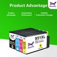 thumbnail image 5 of 950XL and 951XL Ink Cartridges Compatible for 950 and 951 Ink Cartridges OfficeJet Pro 8600 8610 8620, 5 of 13