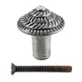 thumbnail image 3 of Renovators Supply Iron Kitchen Cabinet Knob Pull Round Fibonacci style Pewter Finish Decorative Metal Knobs for Kitchen Cabinet or Drawer Pull Handle w/Screws Pack of 2, 3 of 7