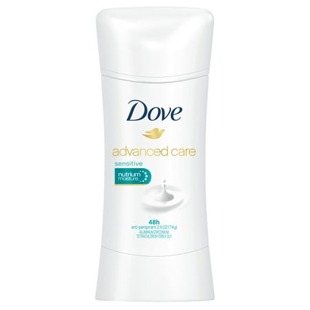 Dove Advanced Care Antiperspirant Deodorant Sensitive 2.6 (Best Deodorant For Sensitive Skin Uk)