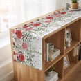 thumbnail image 6 of Table Runners 70 Inches Long Dress Scarves, Pink Spring Floral Farmhouse Coffee/Dining/Kitchen Table Decor, Holiday Table Runner, Weeping Romantic Flowers Wooden 13x70 Inch, 6 of 9