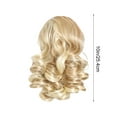 thumbnail image 4 of FSTDelivery Beige Short Curly Human Hair Wigs for Women, Ponytail Extension Ladies Wigs Synthetic Natural Wigs Various Colors Available Daily Wear Party and Cosplay Soft Wigs 10 Inch Wigs, 4 of 7