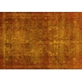 thumbnail image 1 of Ahgly Company Machine Washable Indoor Rectangle Abstract Yellow Modern Area Rugs, 7' x 10', 1 of 4