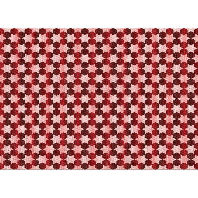 Ahgly Company Machine Washable Indoor Rectangle Transitional Light Coral Pink Area Rugs, 2' x 3'