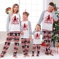 thumbnail image 1 of 2023 Family Christmas Matching Outfits Santa Tree Print Sleepwear Parent-child Pajamas Set Baby Romper Xmas Family Look Clothes, 1 of 3