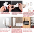 thumbnail image 3 of CHAO 10 soportes para regletas de enchufes autoadhesivos, fijador de bloque de extensión de pared sin taladros, diseño deslizante y fácil de instalar, 3 of 5