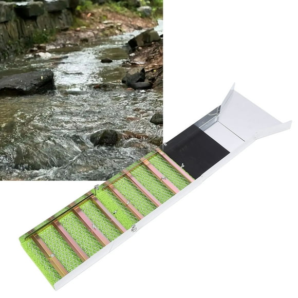 Gold Mining Equipment, Folding Sluice Box 50 Inch 127cm High Efficiency for Stream Prospecting