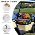 thumbnail image 4 of Pzuqiu Golf Cart Seat Covers 2 Piece Travel Sports Golf Cart Accessories Soft and Comfortable Keep Cool in Summer for EZGO TXT RXV Club Car DS, Hibiscus Flower, 4 of 7
