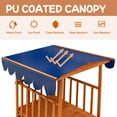 thumbnail image 6 of Costway Wooden Retractable Sandbox  with Cover & Built-in Wheels Kids Outdoor Playhouse, 6 of 10