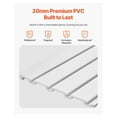 thumbnail image 3 of Slat Wall Paneling 8x4 ft, PVC White Garage Slatwall - 32ft² Modular Storage System, 3 of 9