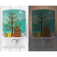 thumbnail image 2 of Caroline's Treasures BB4211CNL Merry Christmas Tree Shih Tzu Silver Chocolate Ceramic Night Light, 6x4x3", multicolor, 2 of 2