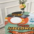 thumbnail image 6 of Dreamtimes Halloween Pumpkin Ghost Round Tablecloth 60", Waterproof Stain and Wrinkle Resistant Washable Decorative Table Covers for Kitchen Dining Tabletop Party Outdoor Picnic, 6 of 7