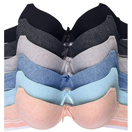

Women s Basic Plain Bras Packs of 6 - Various Styles 38B Soft