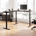 thumbnail image 1 of Scranton & Co Engineered Wood 60W L-Shaped Standing Desk in Storm Gray, 1 of 7