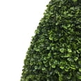 thumbnail image 2 of Vickerman 36" Artificial Boxwood Teardrop Shaped Bush, Black Plastic Pot., 2 of 6
